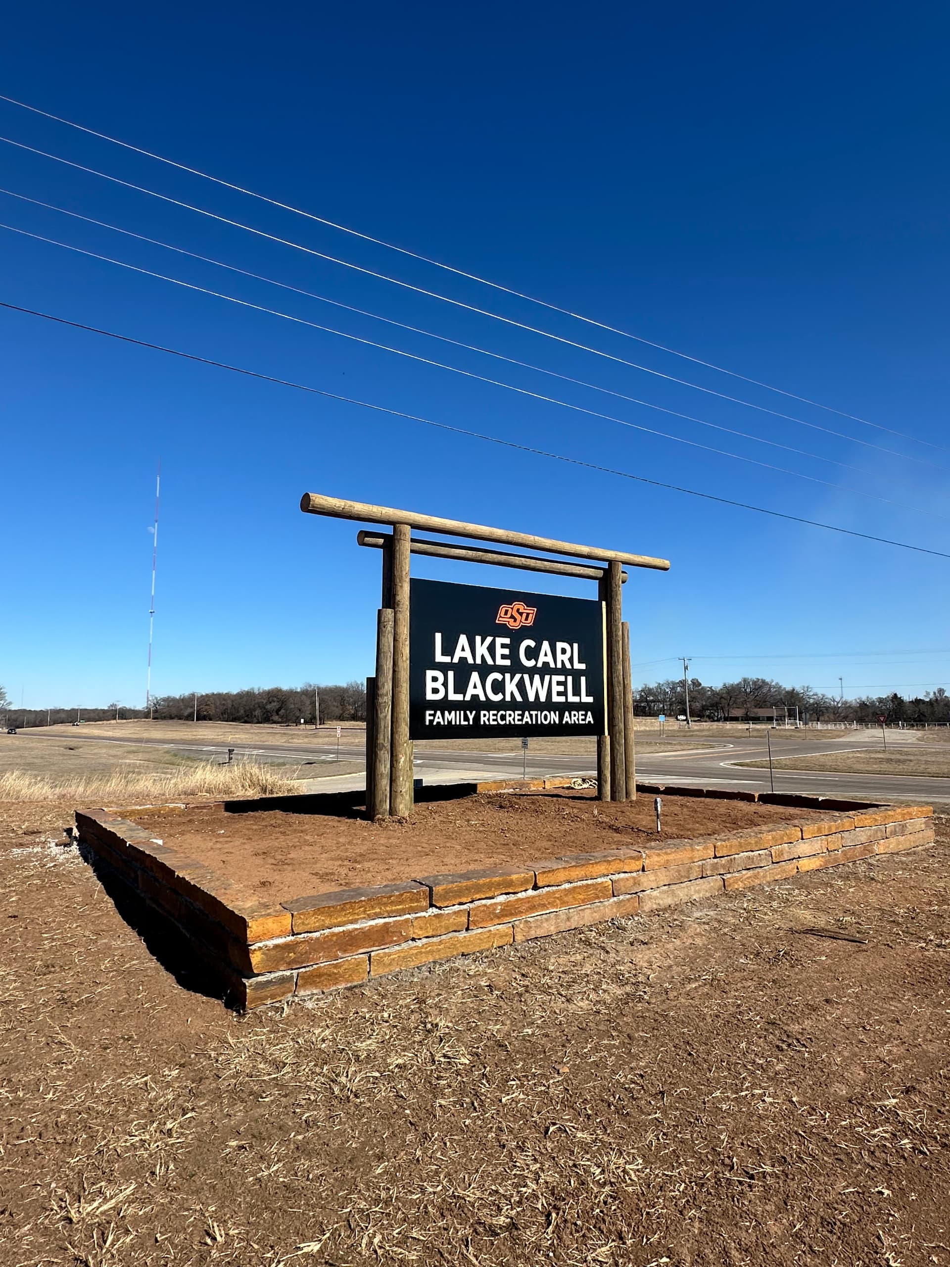 Gallery photos for Entrance Sign Upgrade at Lake Carl Blackwell with Stone Wall: Image #5