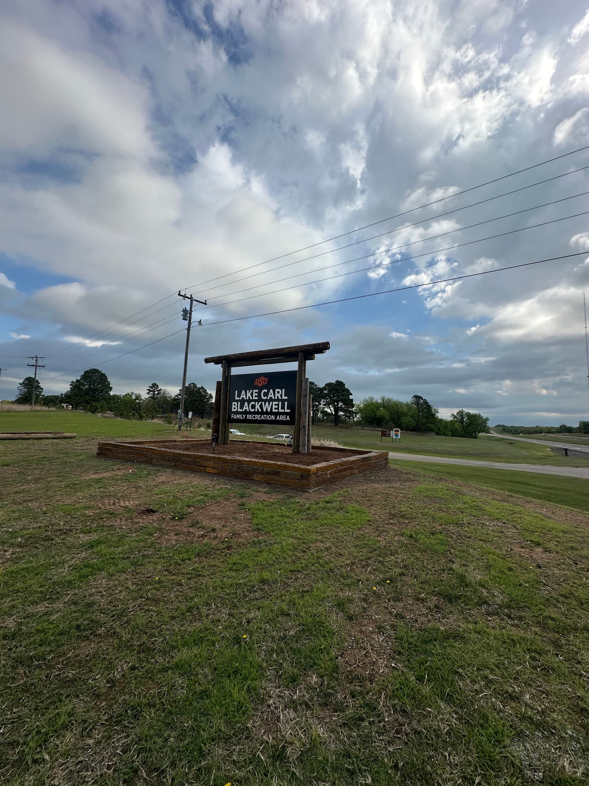 Gallery photos for Entrance Sign Upgrade at Lake Carl Blackwell with Stone Wall: Image #3