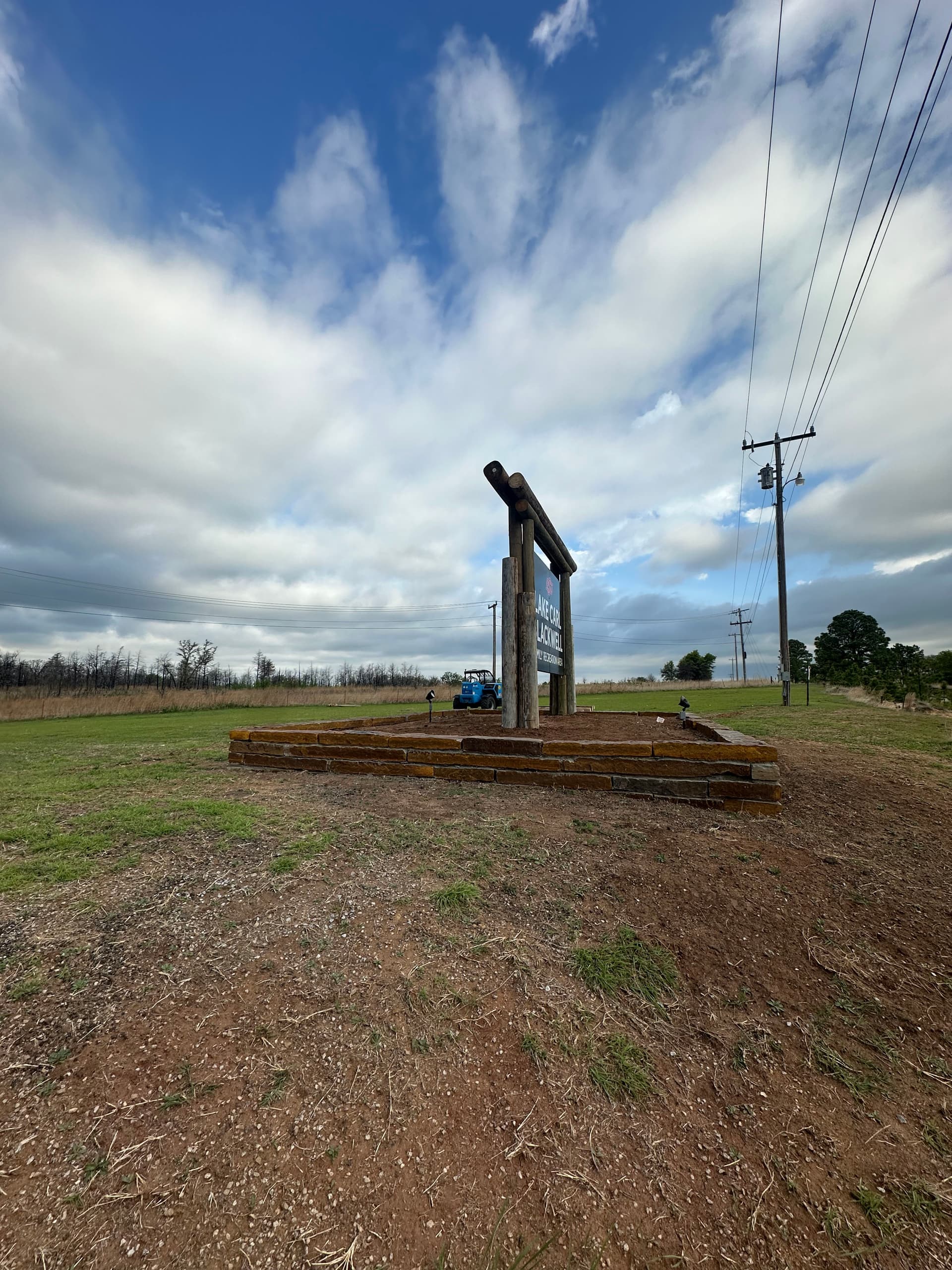 Gallery photos for Entrance Sign Upgrade at Lake Carl Blackwell with Stone Wall: Image #4