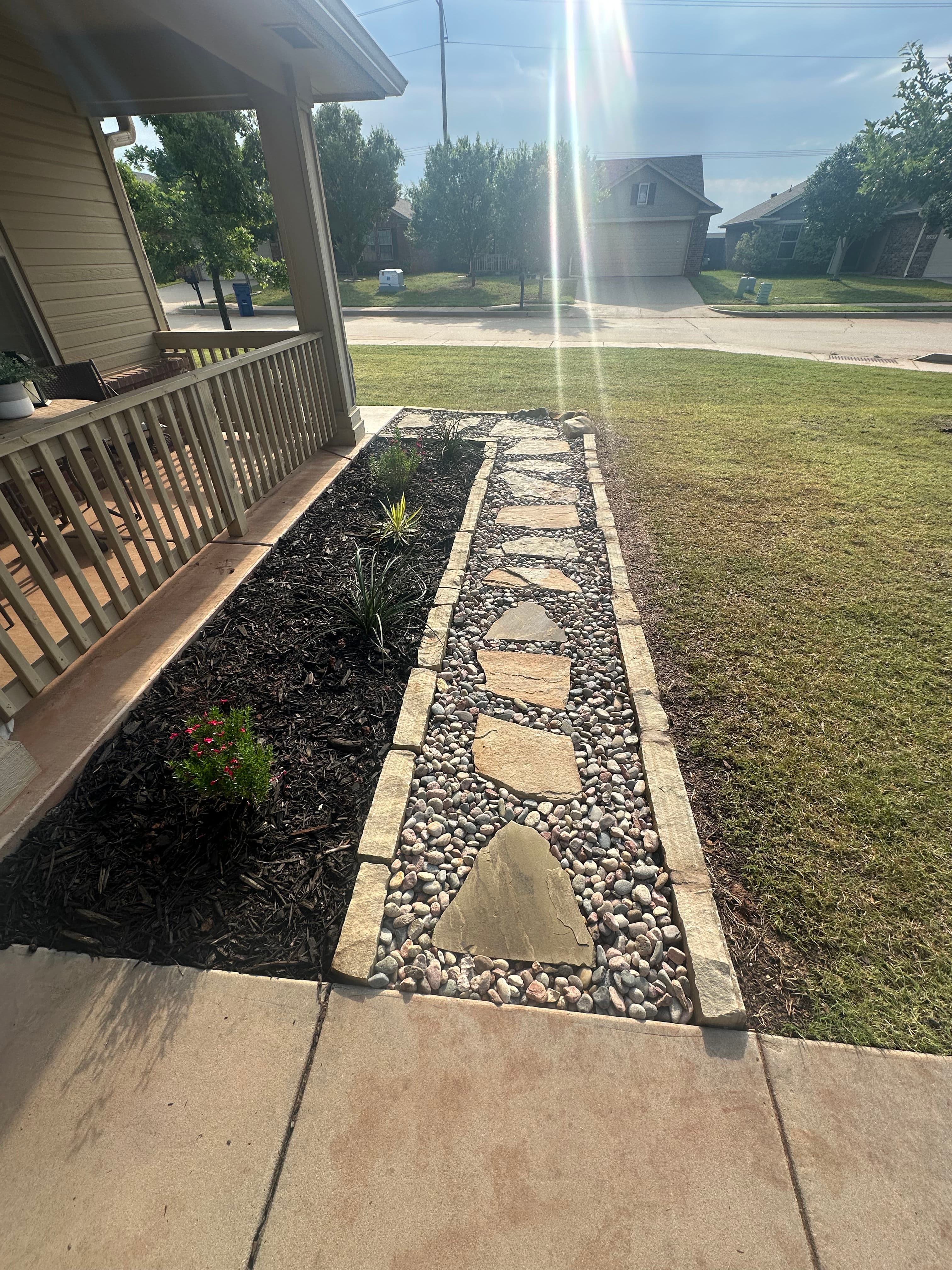 Project Flagstone Walkway and Landscape Facelift That Actually Works image