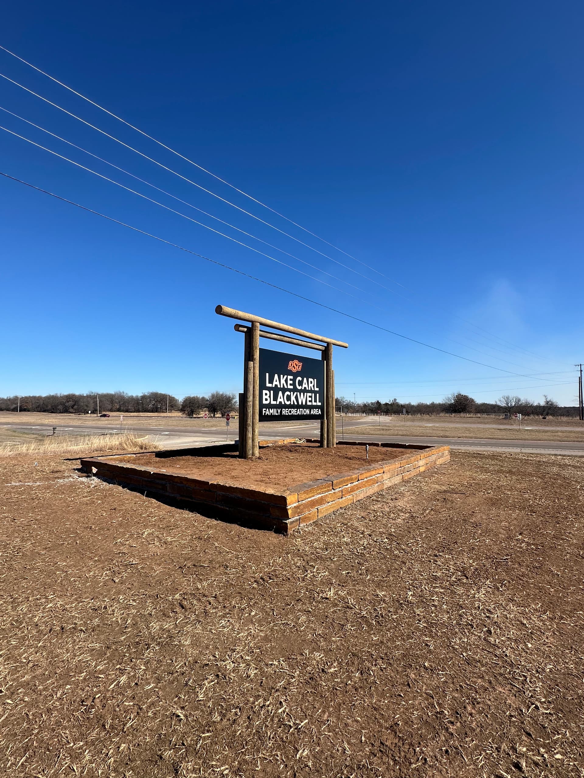 Gallery photos for Entrance Sign Upgrade at Lake Carl Blackwell with Stone Wall: Image #6