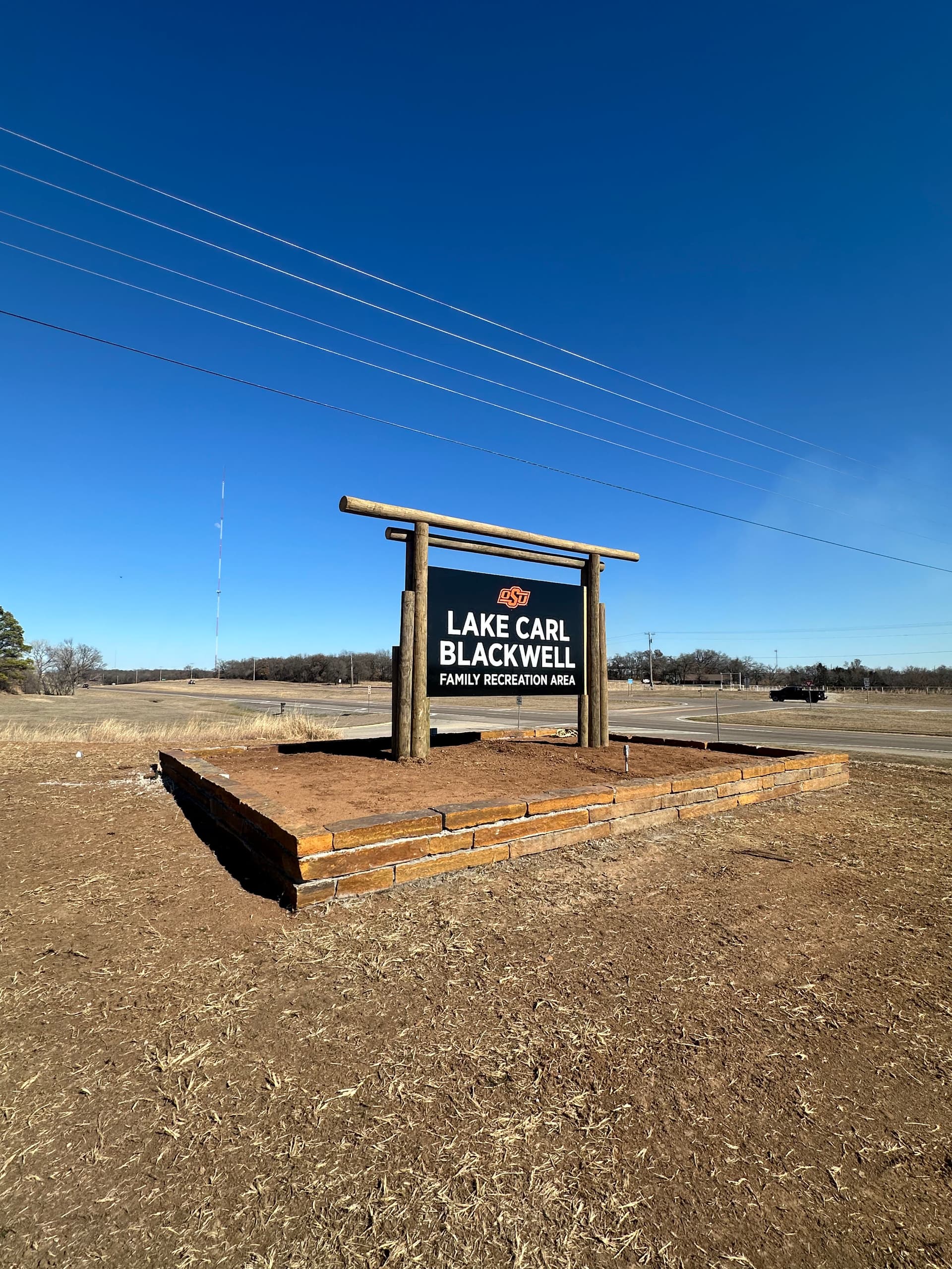 Gallery photos for Entrance Sign Upgrade at Lake Carl Blackwell with Stone Wall: Image #7