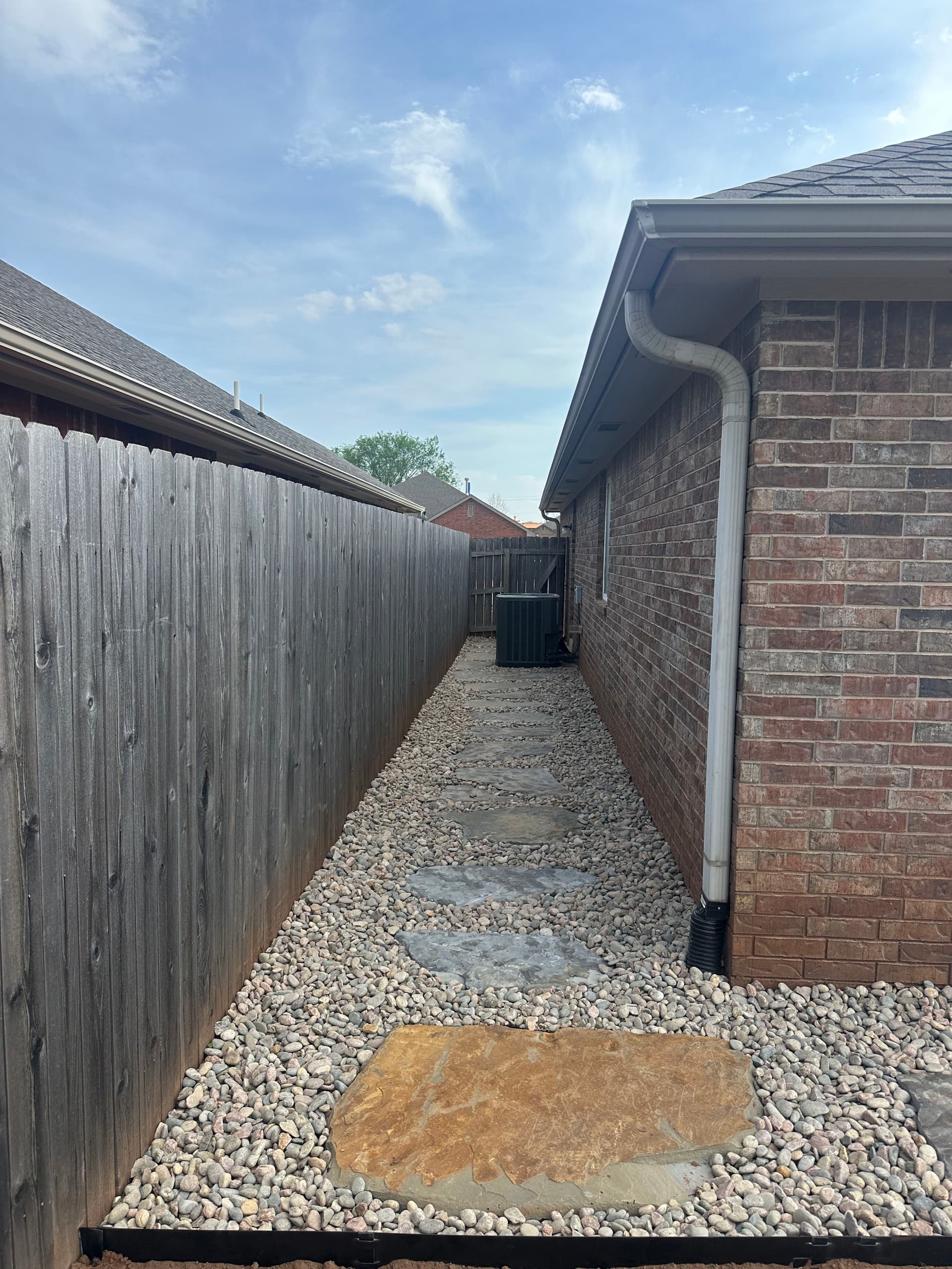 Gallery photos for Retaining Wall, Cedar Pergola, Walkway and Landscaping in Stillwater OK: Image #9