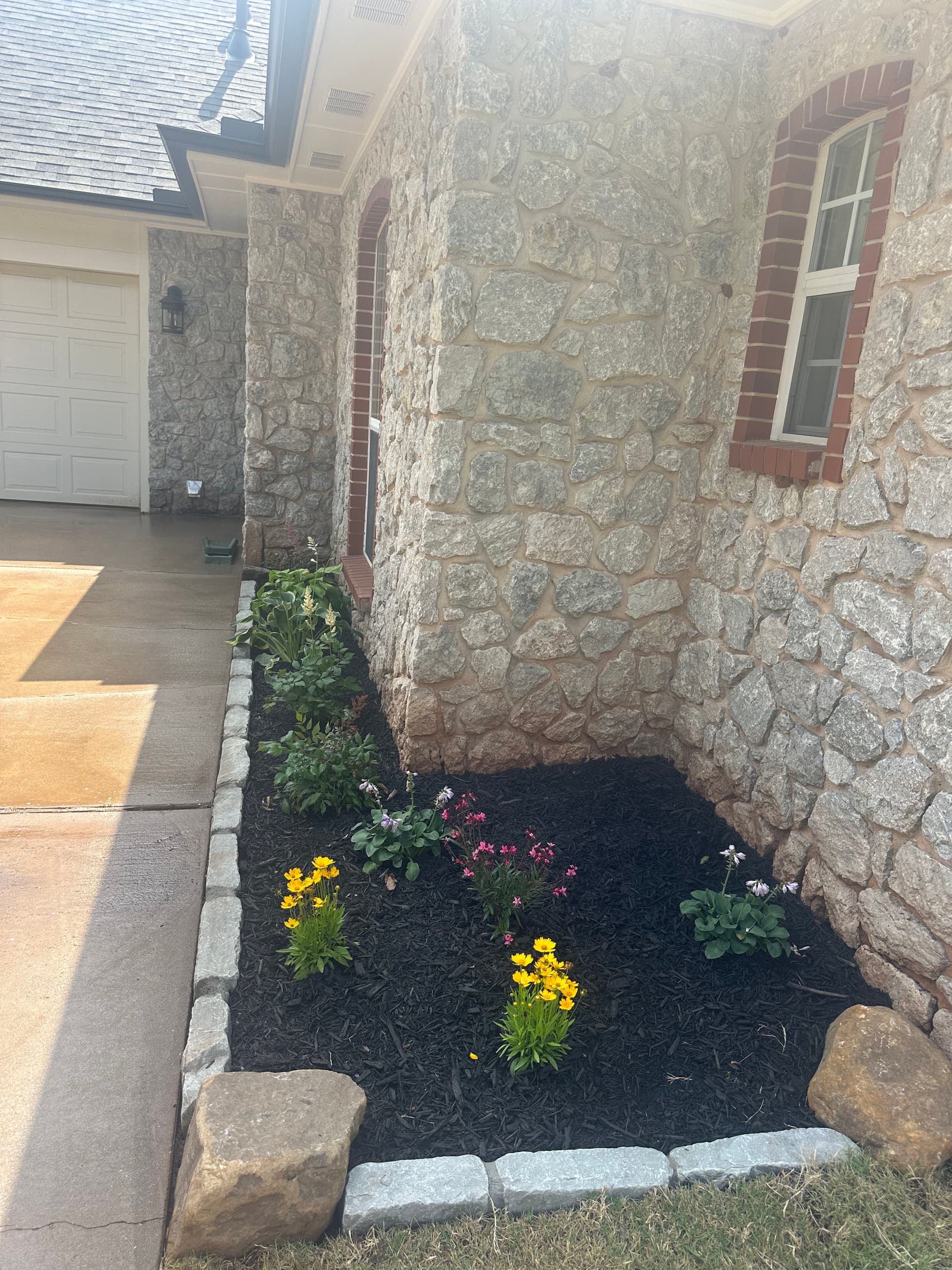 Gallery photos for Native Perennials, Stone Work, and Fescue Sod Give This Yard a Sharp Reset: Image #4